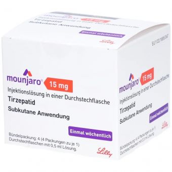 Mounjaro (Tirzepatide) раствор для п/к введ. 4 флакона 0,5 мл по 15 мг - Актау